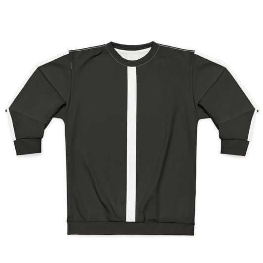 Retro 60s mod black and white sweatshirt
