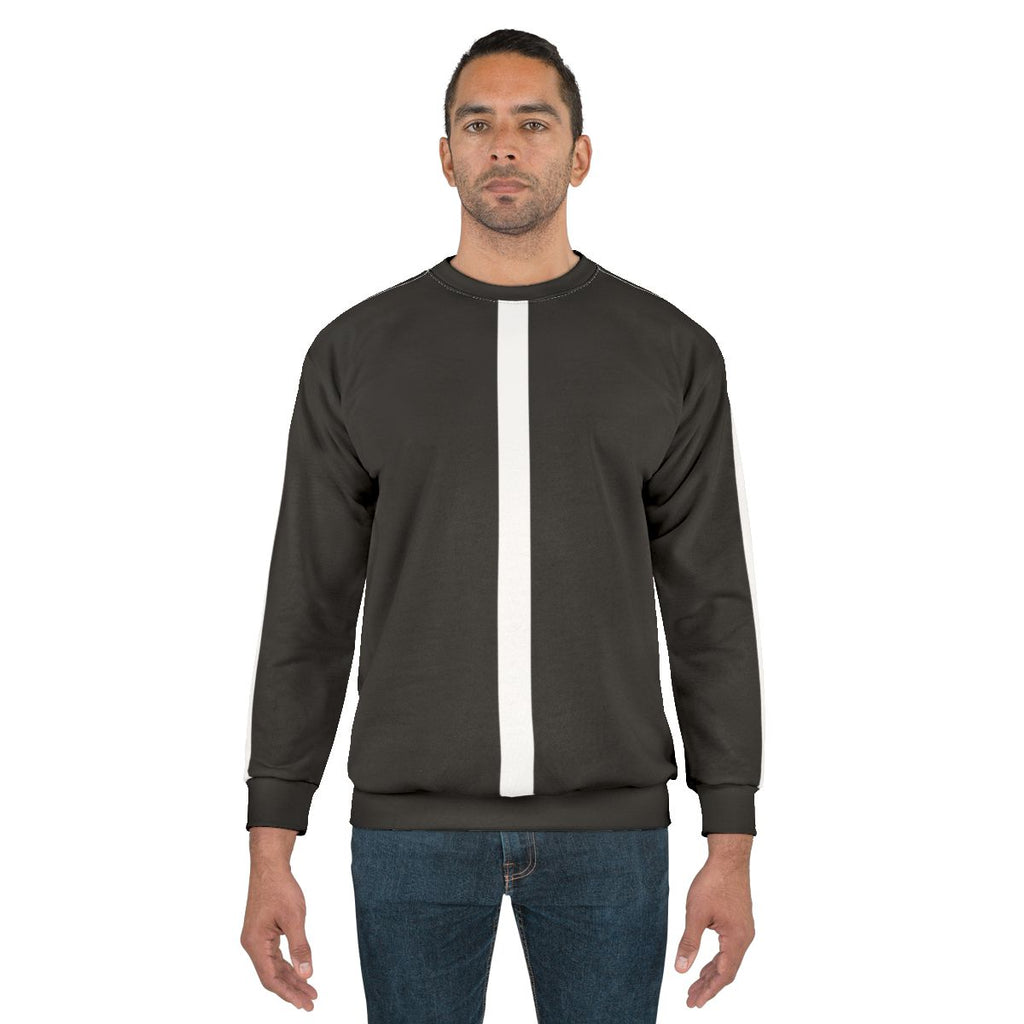 Retro 60s mod black and white sweatshirt