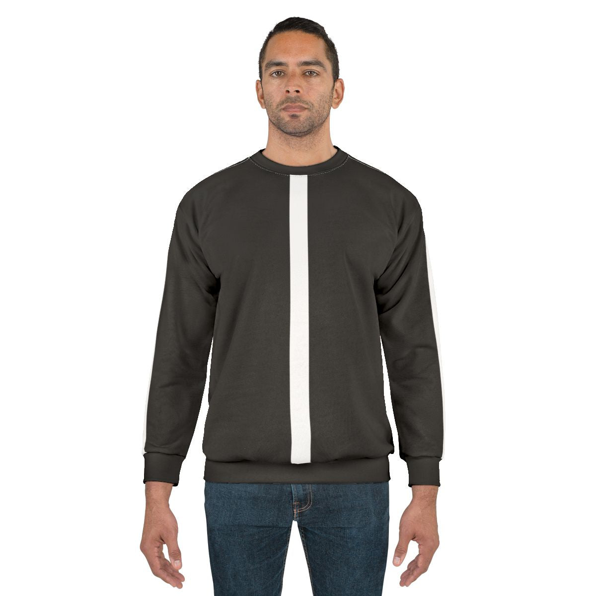 Retro 60s mod black and white sweatshirt