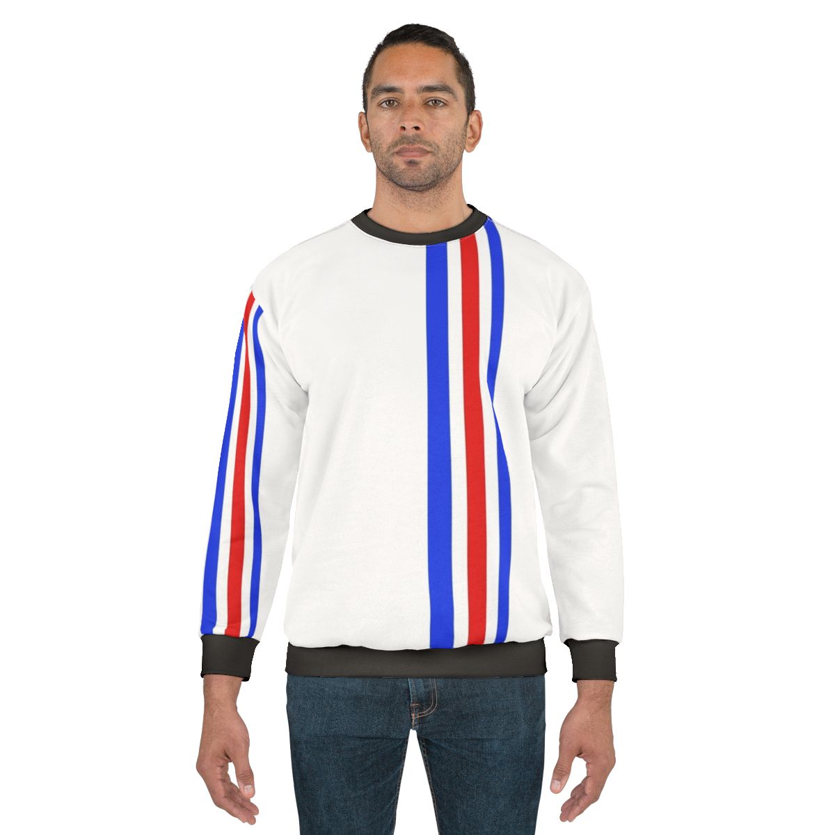 60s mod sweatshirt with graphic pattern