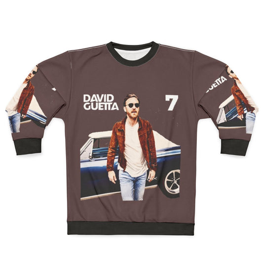 David Guetta '7' album cover design sweatshirt
