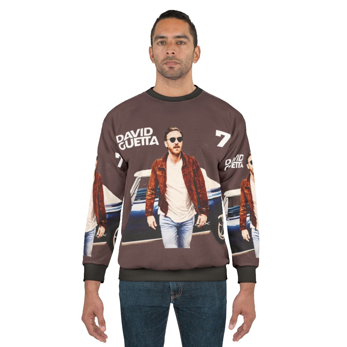 David Guetta '7' album cover design sweatshirt