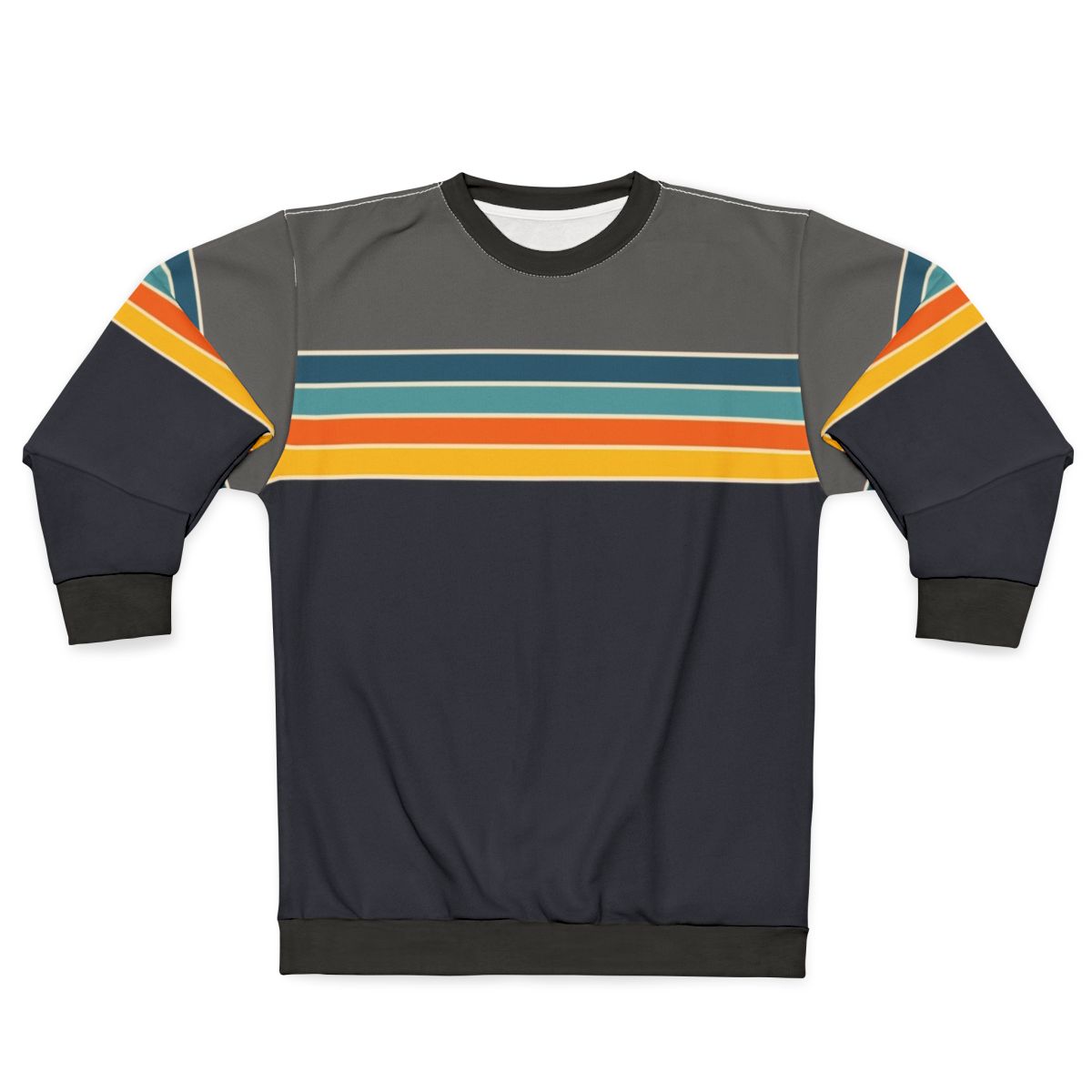 Vintage 70s retro striped sweatshirt