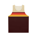 70s retro stripe unisex athletic tank top