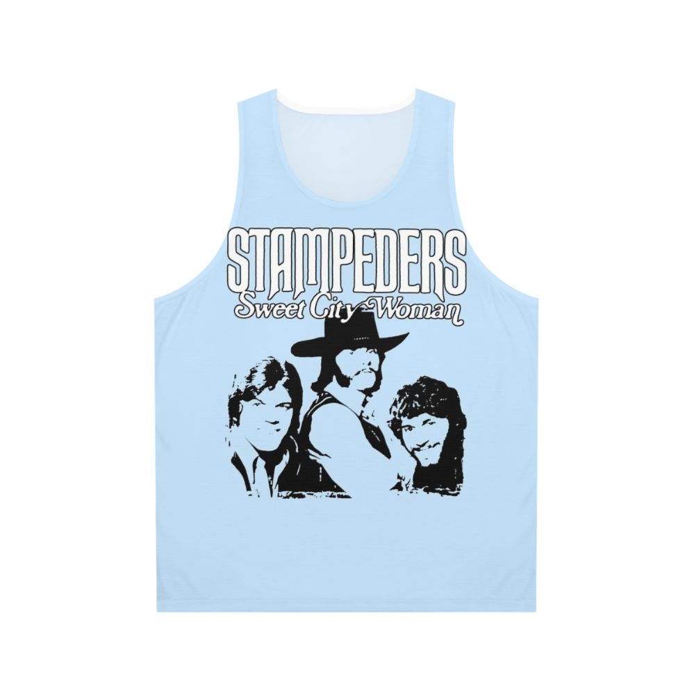 Vintage 70s tank top featuring the Stampeders' hit song "Sweet City Woman"