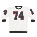 Navy Grey Red Sports Number Seventy Four Sweatshirt