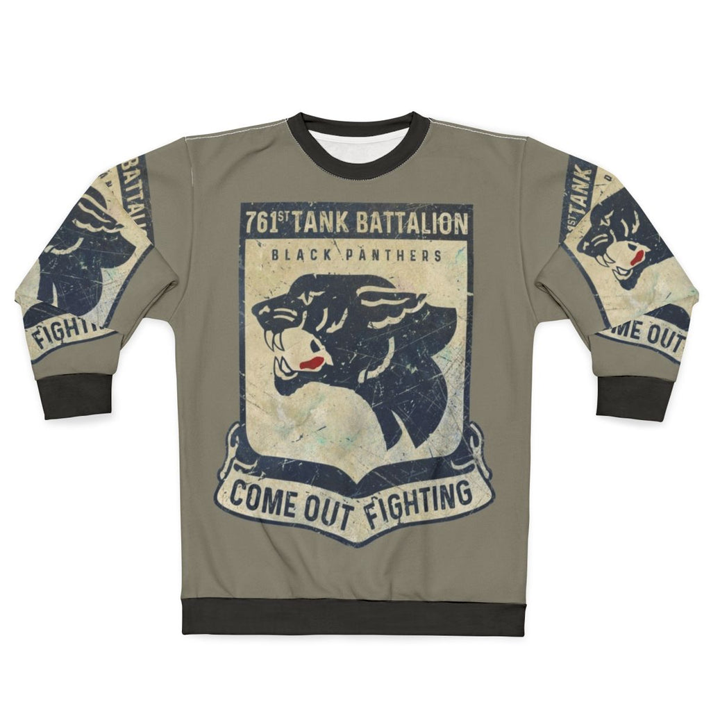 Vintage 761st Tank Battalion Military Emblem Sweatshirt