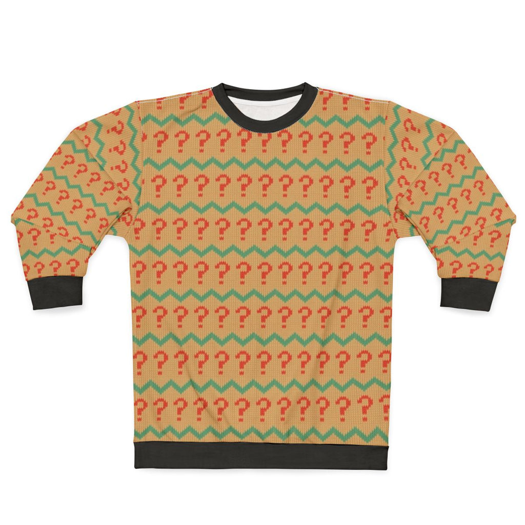 Classic 7th Doctor Who Jumper Sweatshirt with Question Mark Pattern