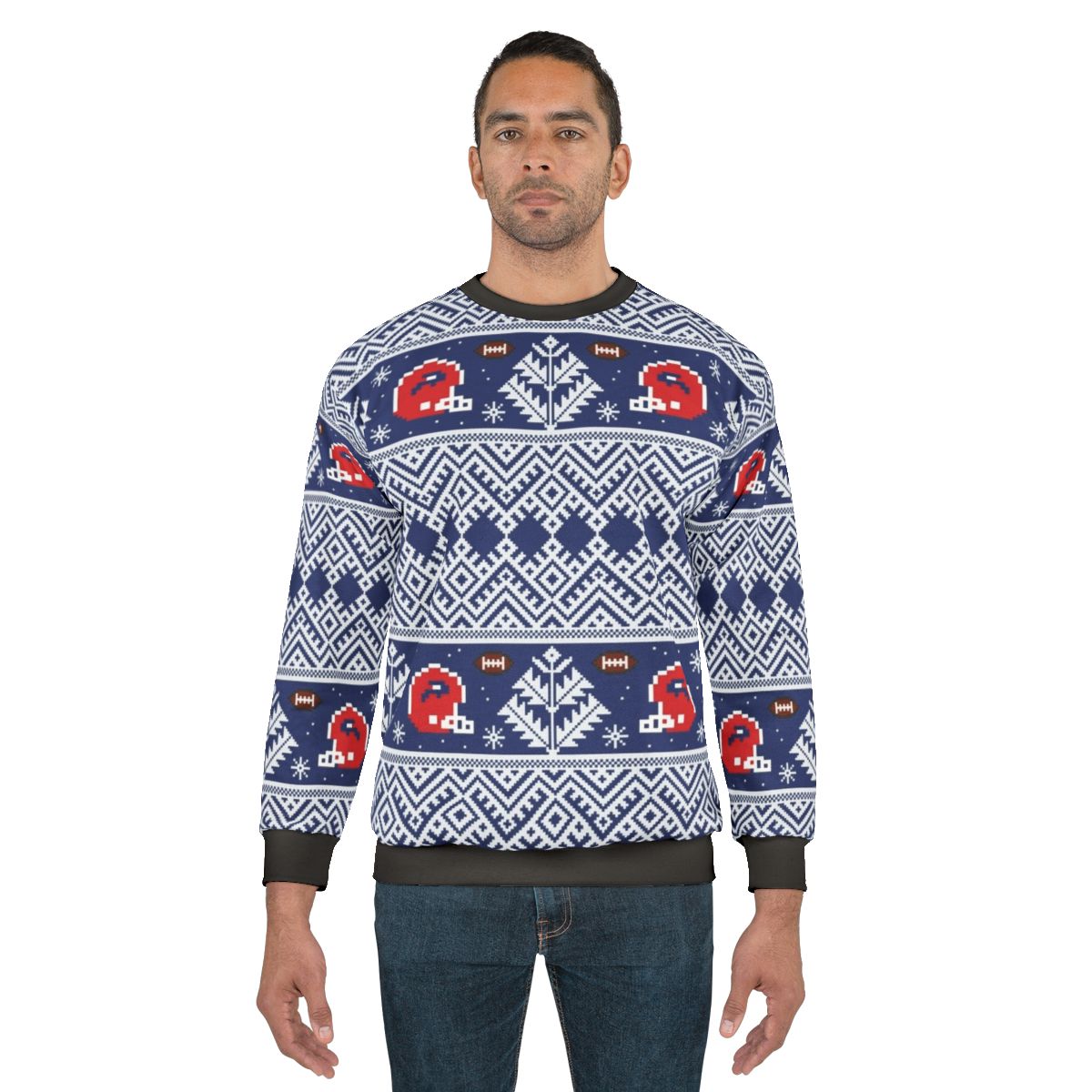 8-Bit Buffalo Bills Winter Sweatshirt
