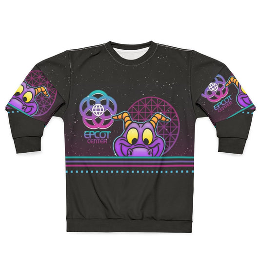 80s Glow Figment Disney Sweatshirt
