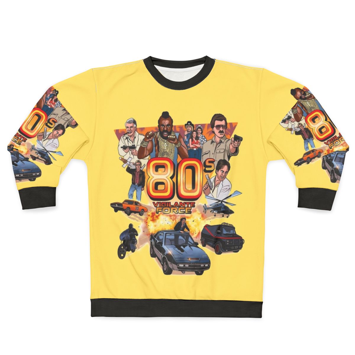 Retro 80s Vigilante Force Sweatshirt