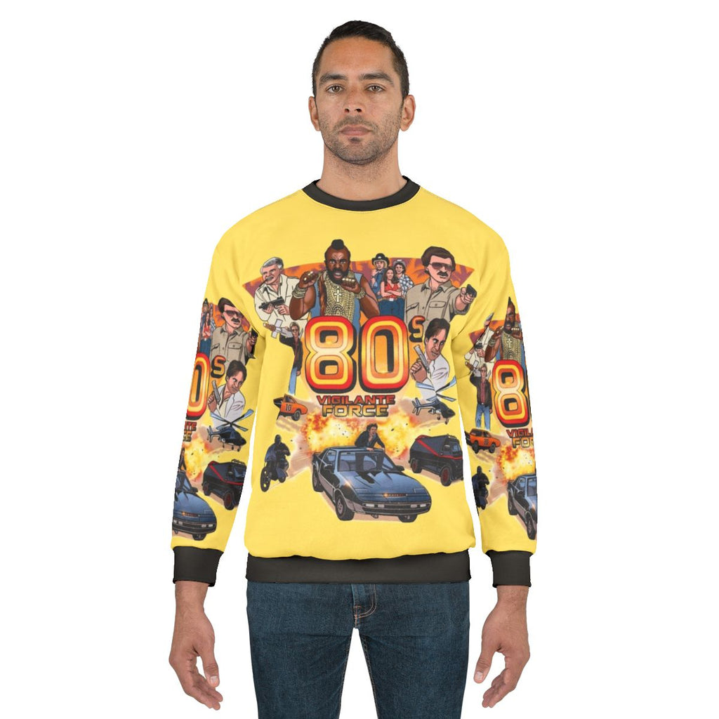 Retro 80s Vigilante Force Sweatshirt