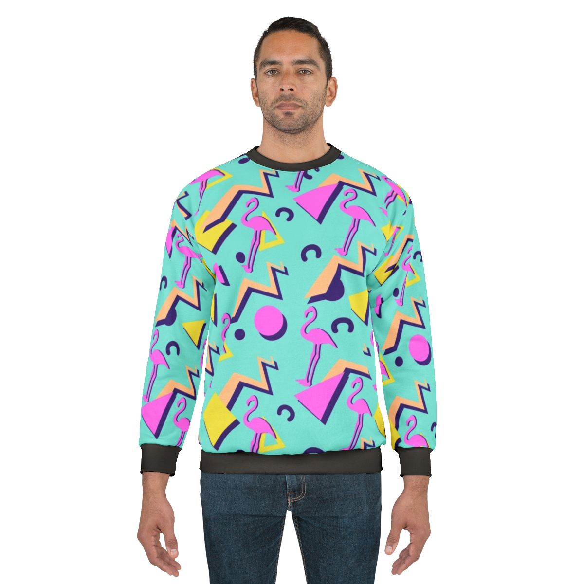 Retro 80s Memphis design pattern sweatshirt