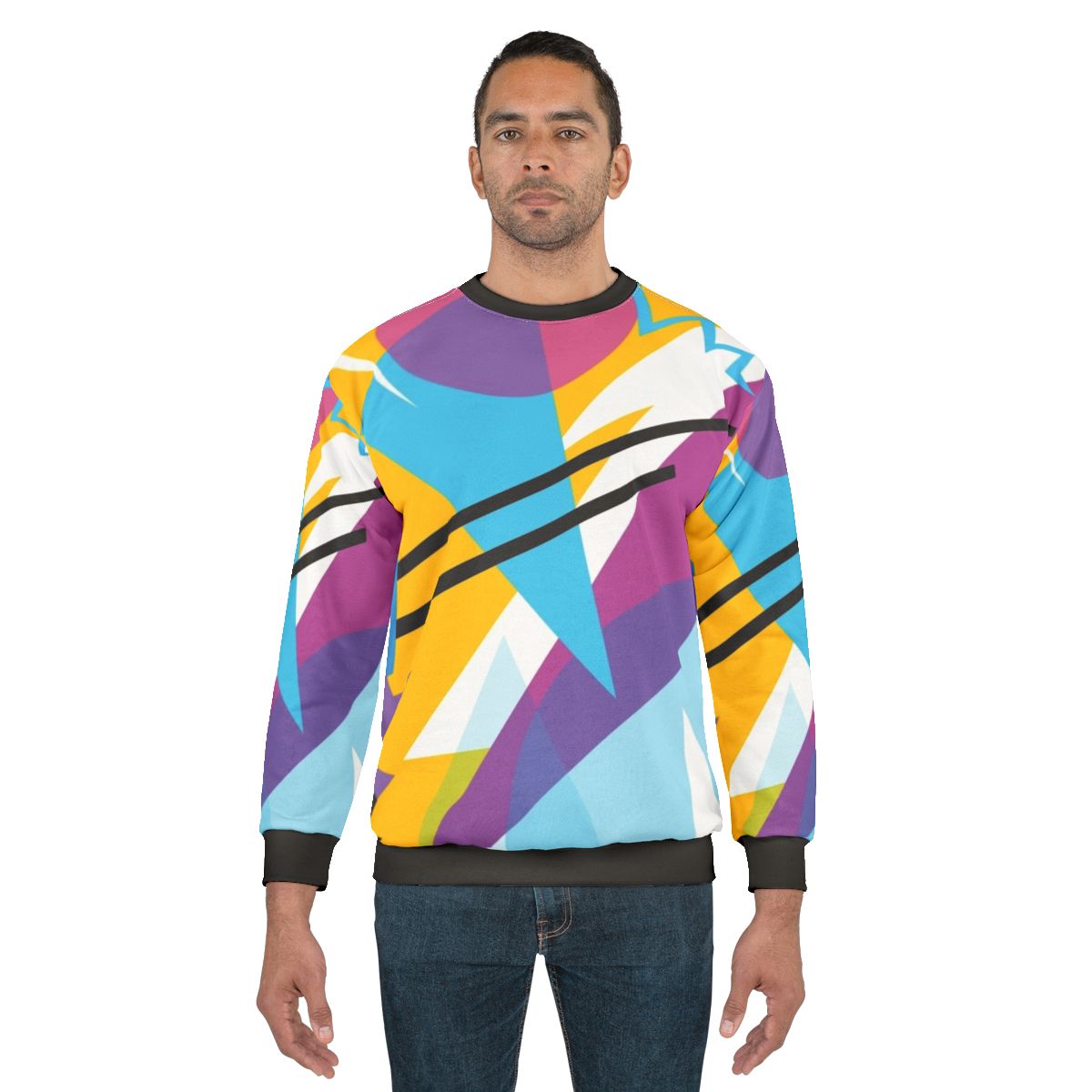 Retro 80s style fashion sweatshirt