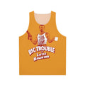80s inspired "Big Trouble in Little Hawkins" unisex tank top