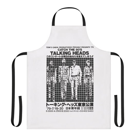 80s Talking Heads inspired apron with Japanese-inspired design