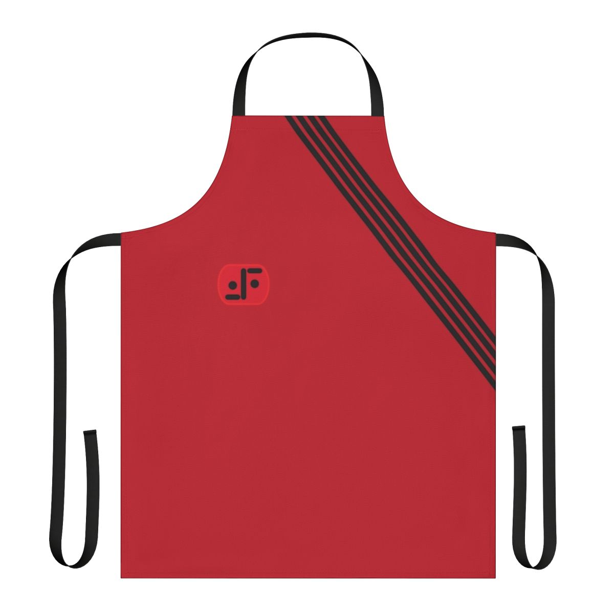 80s TV series inspired apron with V the Visitors uniform design featuring 4 stripes