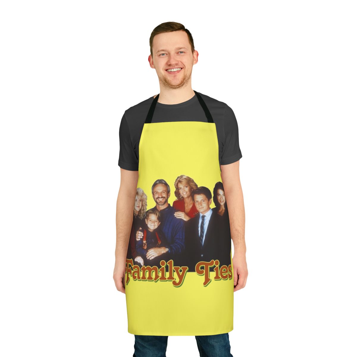 80s TV Show Tribute Apron featuring classic 80s characters and shows