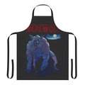 80s Werewolf Retro Apron featuring a classic 1980s werewolf design