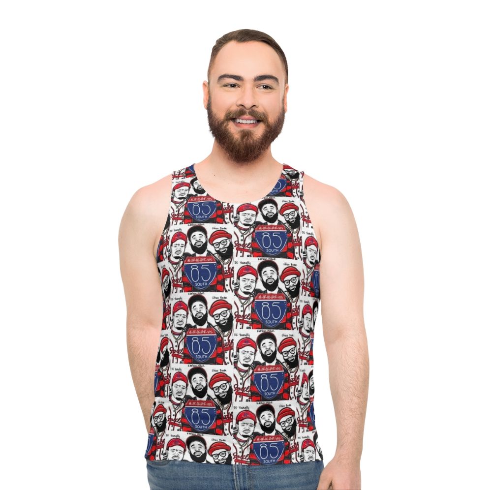 Unisex 85 South Show graphic tank top
