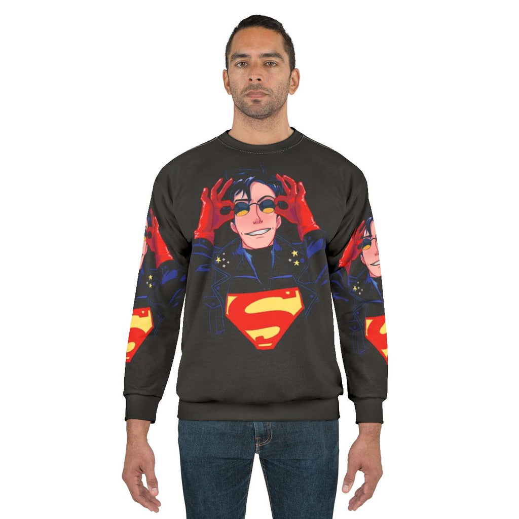 Superboy 90s era retro superhero sweatshirt