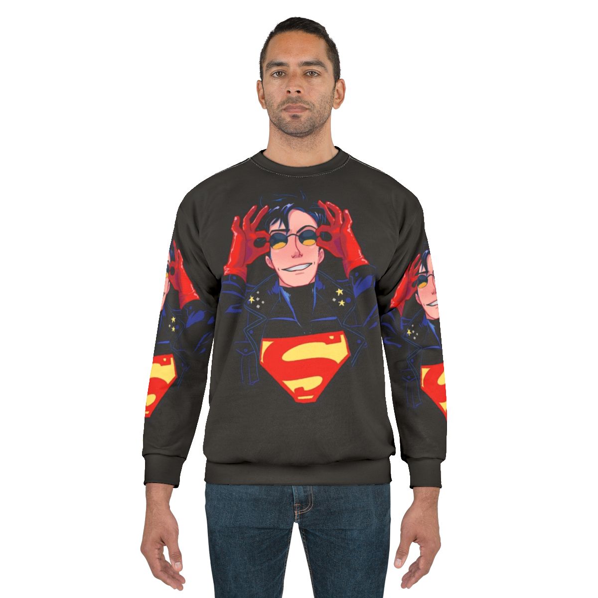 Superboy 90s era retro superhero sweatshirt