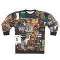 Retro 90s hip hop classics album cover graphic on sweatshirt