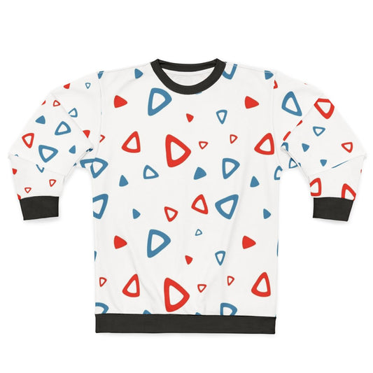 Retro 90s Triangle Pattern Sweatshirt