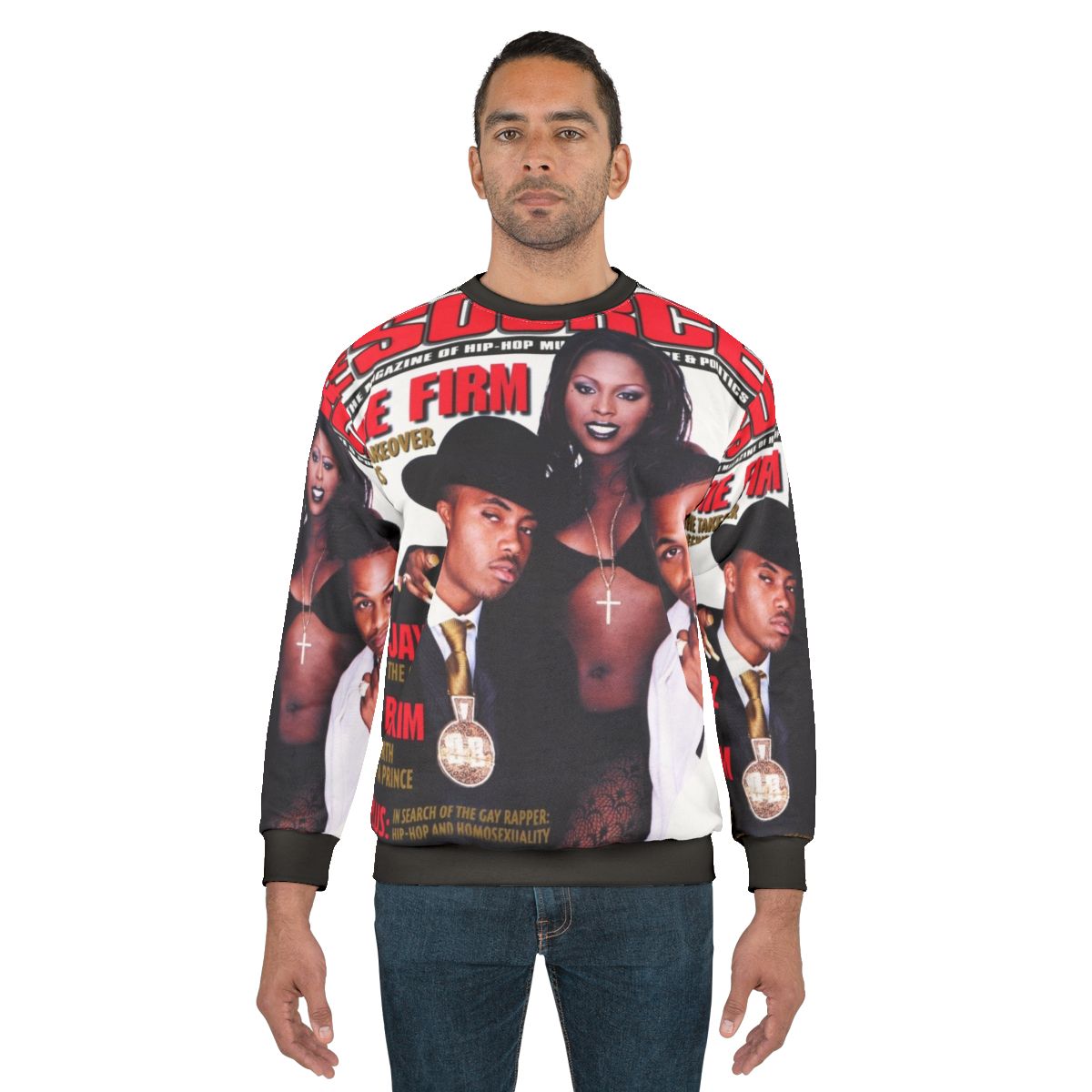 90s Hip Hop Graphic Sweatshirt