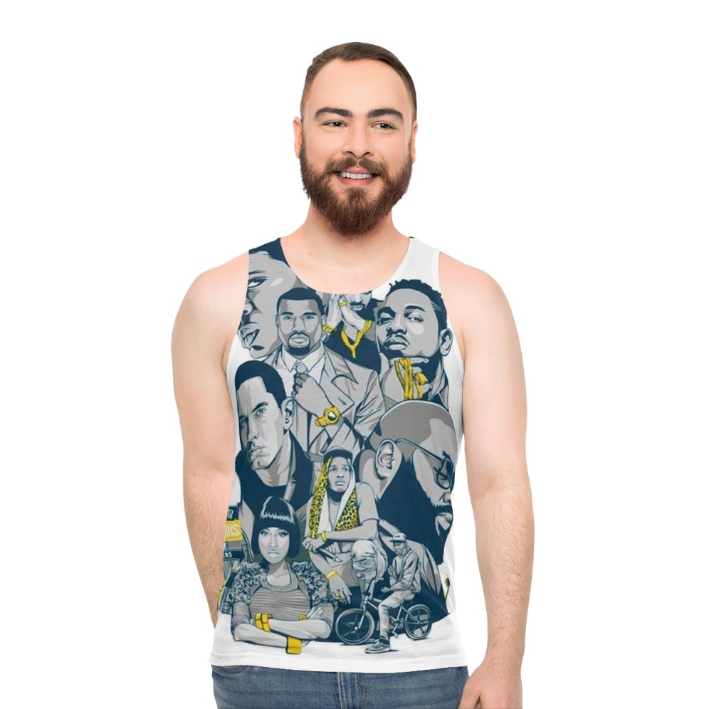 90s fashion hip hop unisex tank top