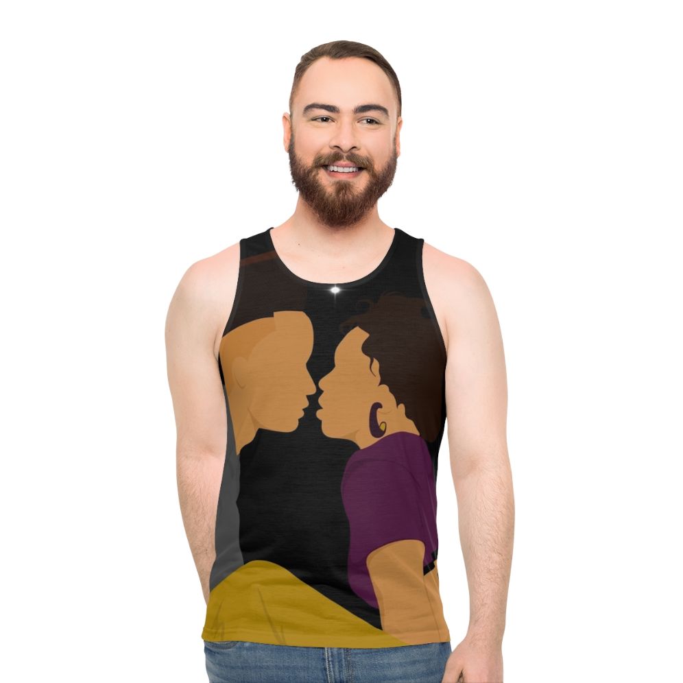 90s fashion unisex tank top with House Party and Eddie Murphy theme