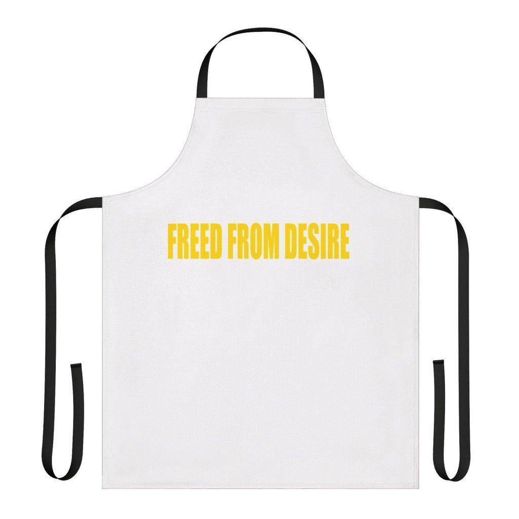 90s dance music inspired "Freed From Desire" chant apron