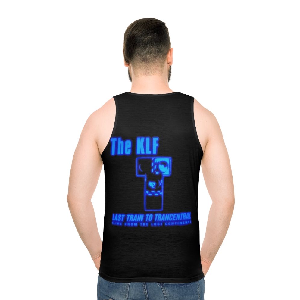 90s Music Tank Top with The KLF Last Train to Trancentral Design