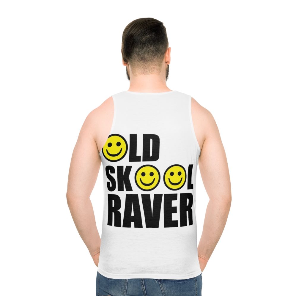 90s oldskool raver smiley dance music unisex tank top