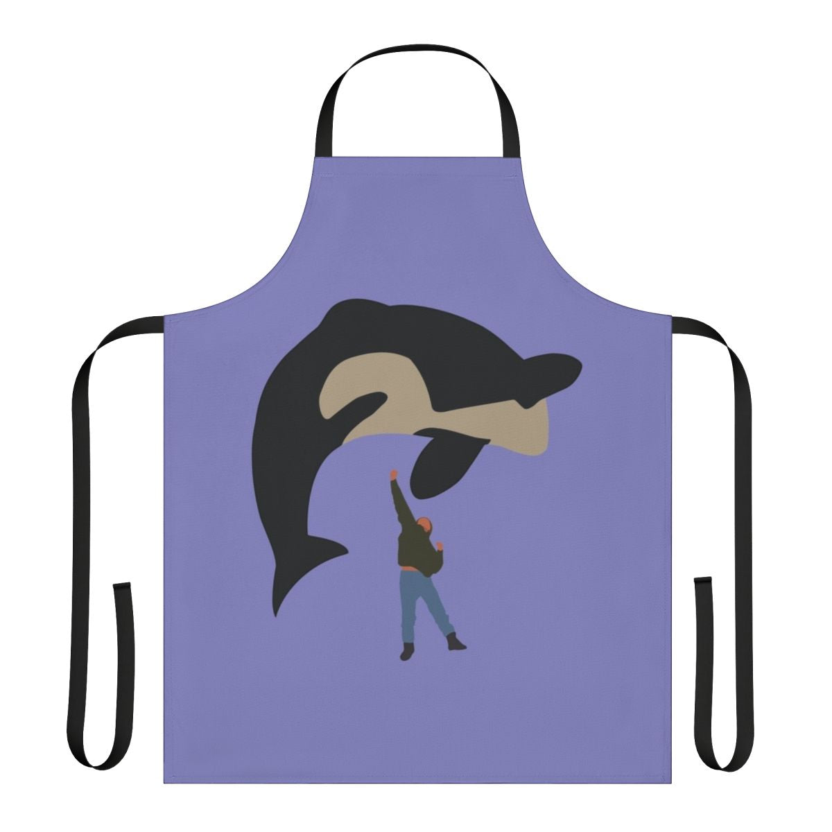 A minimalist design of an orca or killer whale, inspired by the 90s movie "Free Willy"