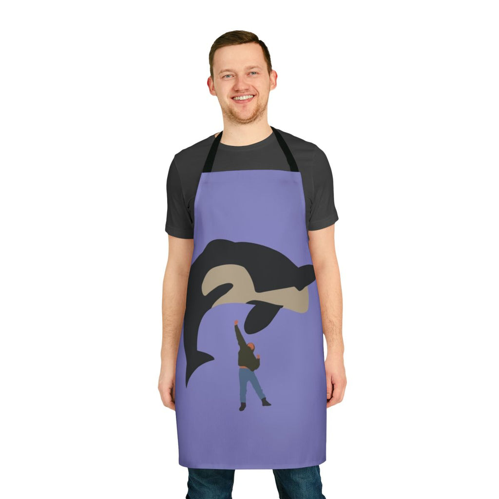 A minimalist design of an orca or killer whale, inspired by the 90s movie "Free Willy"