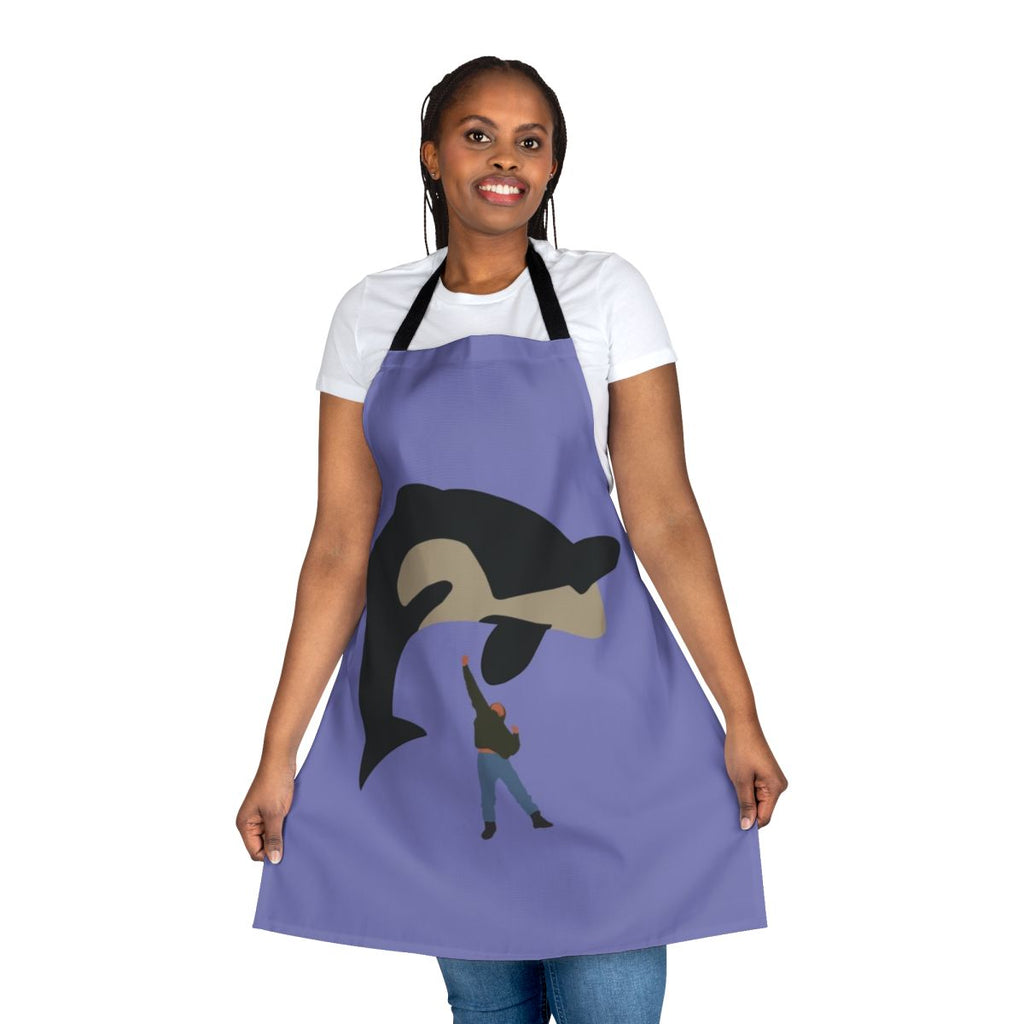 A minimalist design of an orca or killer whale, inspired by the 90s movie "Free Willy"