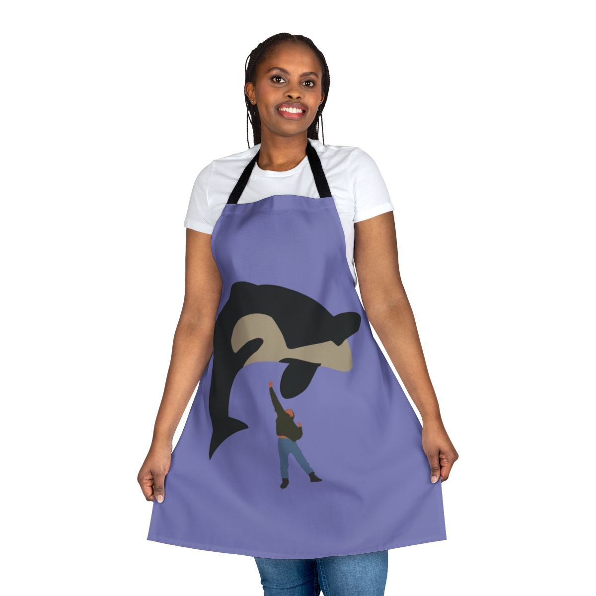 A minimalist design of an orca or killer whale, inspired by the 90s movie "Free Willy"
