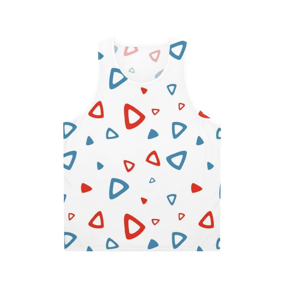 90s retro triangle pattern unisex tank top