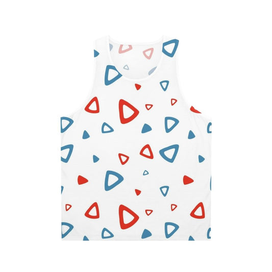 90s retro triangle pattern unisex tank top