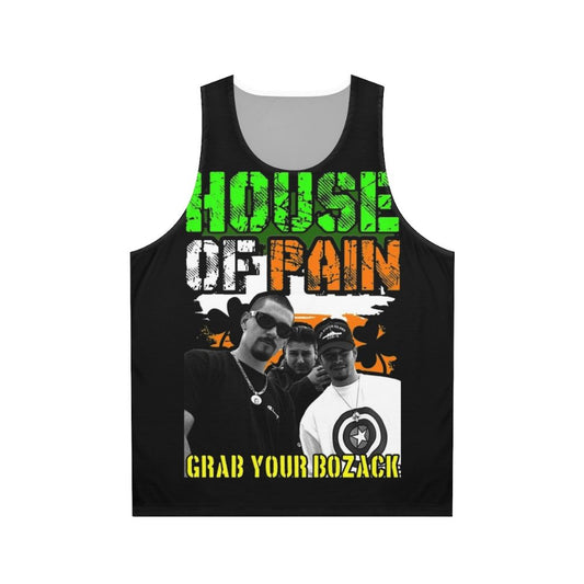 90s Unisex Punk Rock Tank Top with House of Pain Lyrics