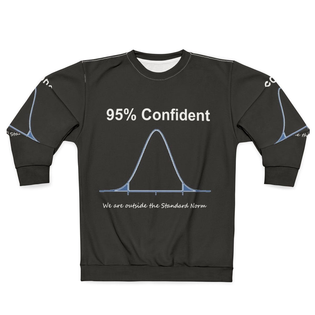 Confident Mathematician's Sweatshirt with Data and Mathematics Designs