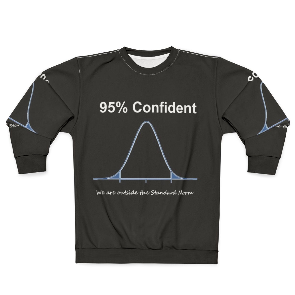 Confident Mathematician's Sweatshirt with Data and Mathematics Designs