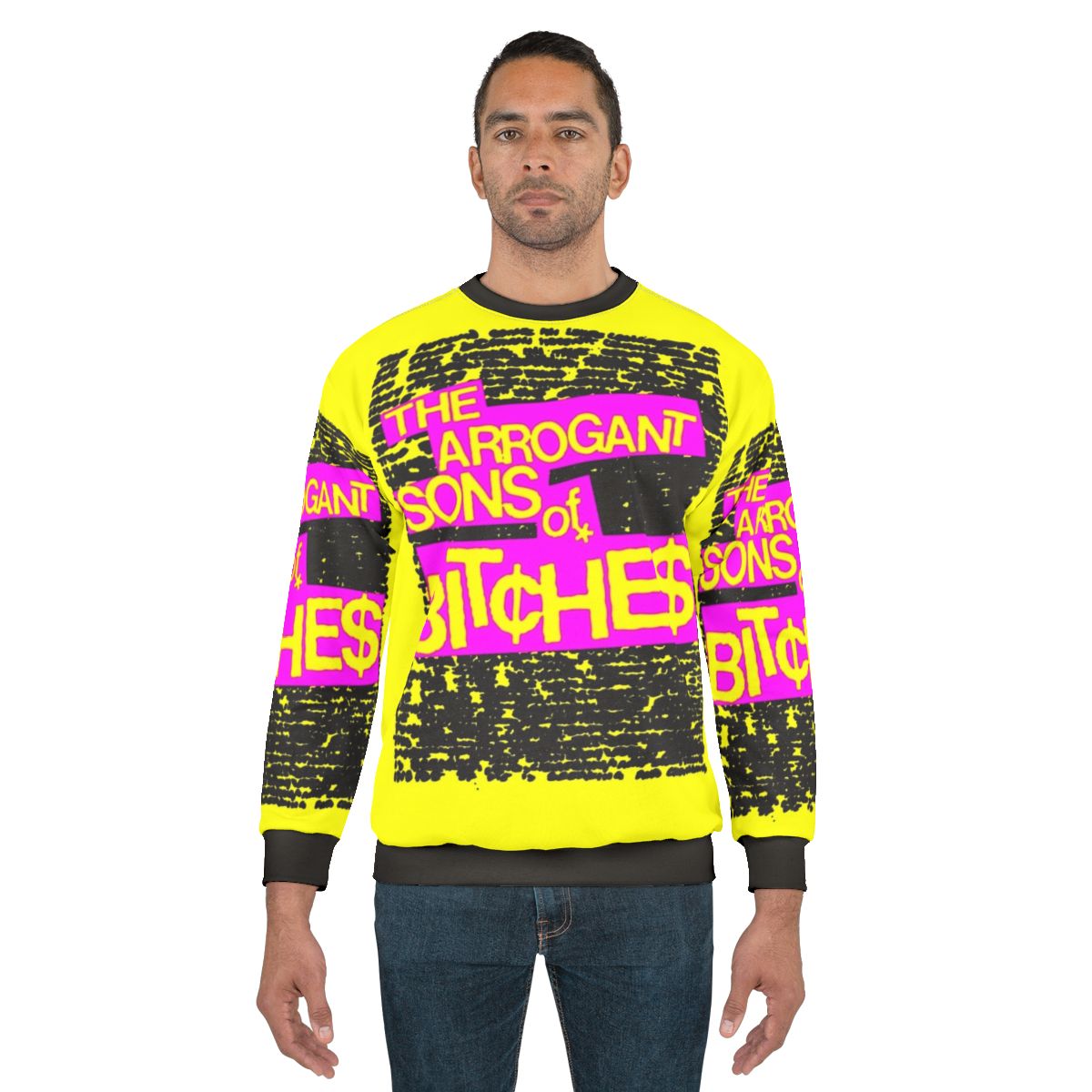 A 0B Sweatshirt featuring Jeff Rosenstock's Arrogant Sons of Bitches band logo