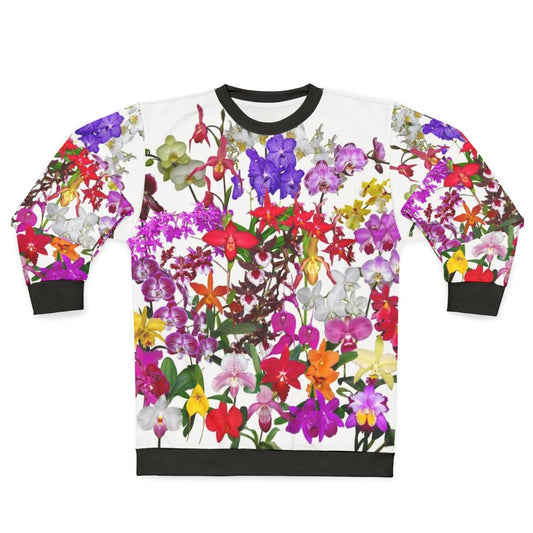 Orchid Celebration Floral Sweatshirt
