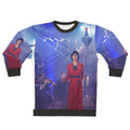 Enya Christmas sweatshirt with festive holiday design
