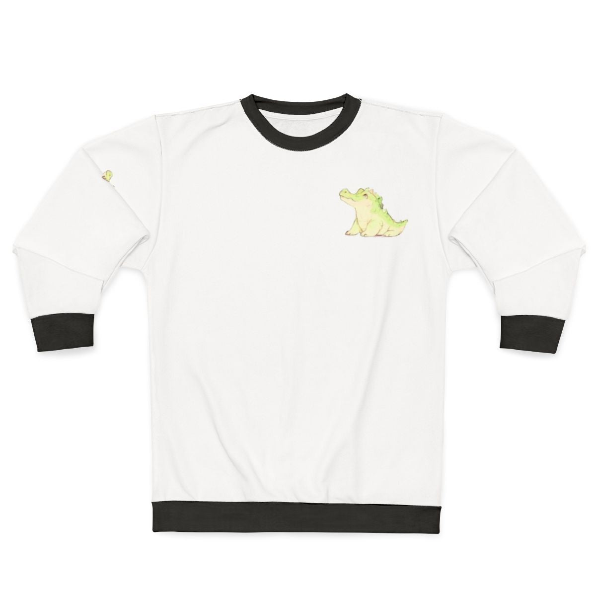 Cute crocodile sweatshirt with mystical and legendary design