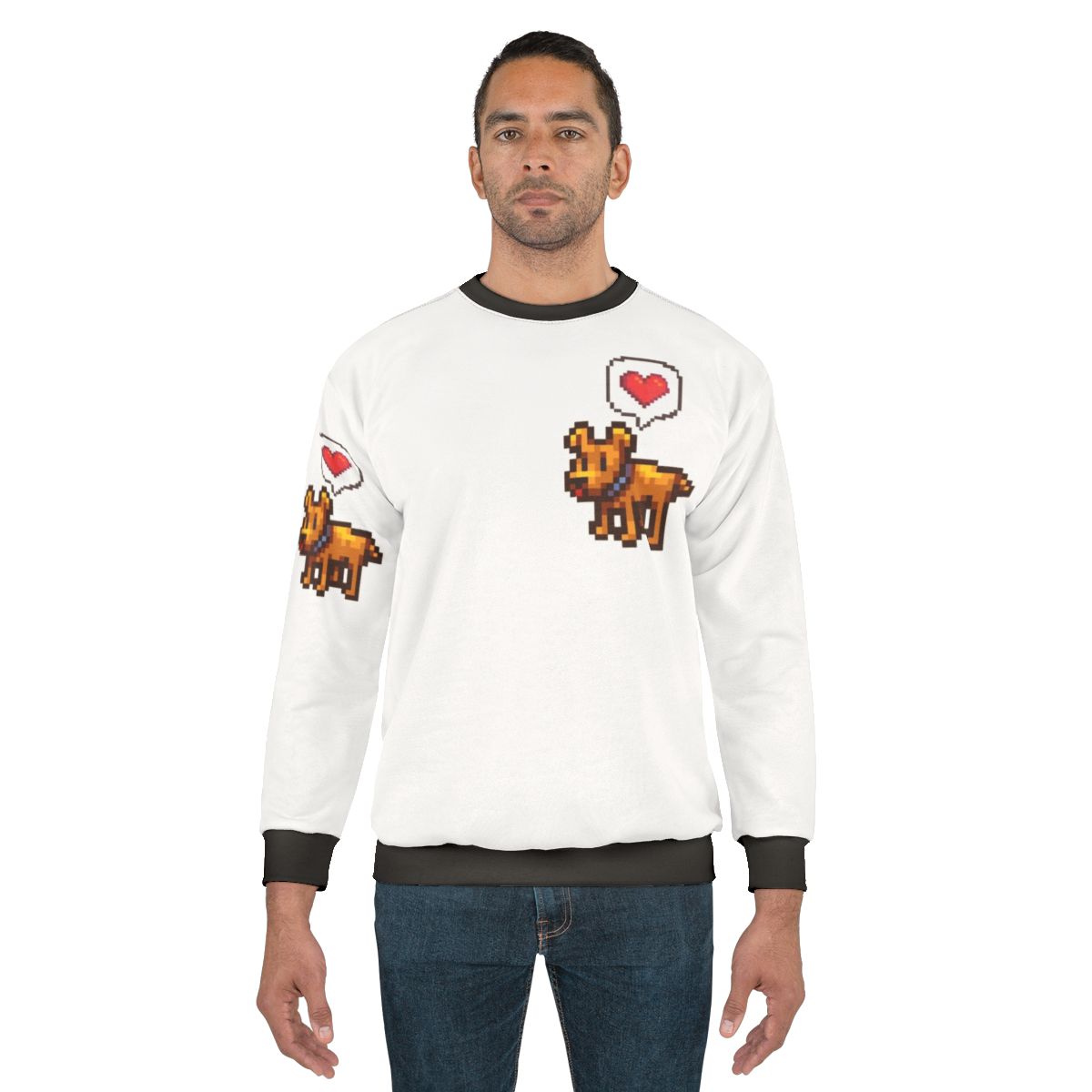 Stardew Valley "A Good Boy" Pixel Dog Sweatshirt