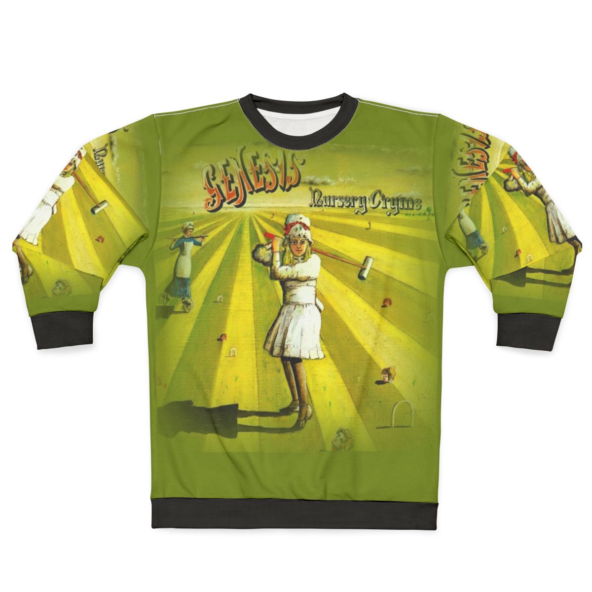 Retro "Nursery Crime" sweatshirt with Genesis band logo