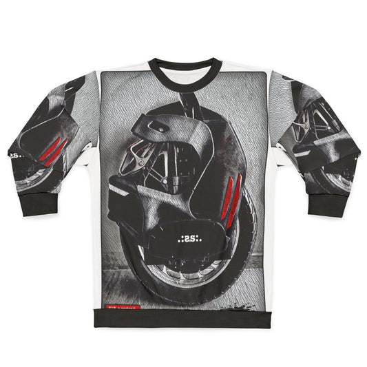 Portrait Sweatshirt with Trendy Graphic Design
